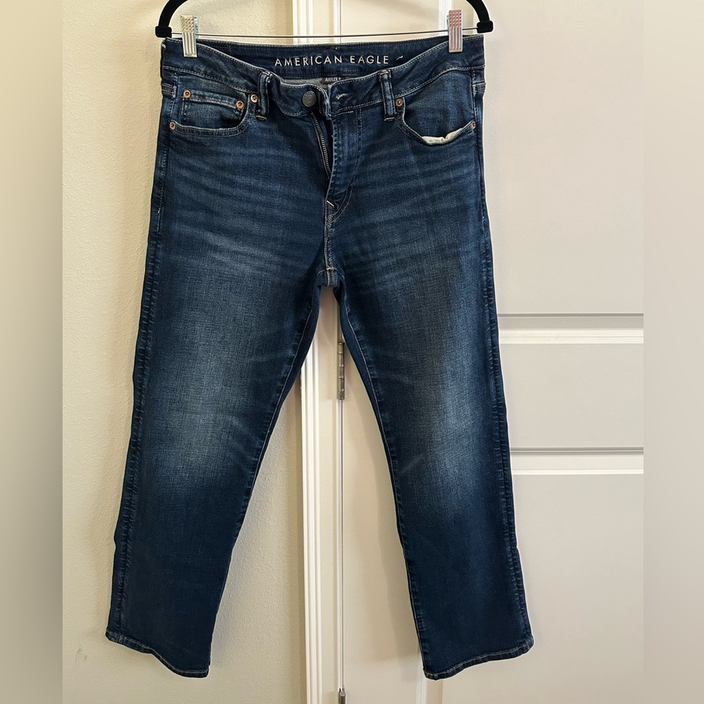 American Eagle Outfitters Men's Dark Blue Jeans